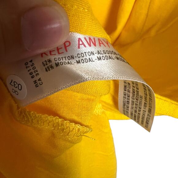 Free People Beach All Day Long Midi T-Shirt Dress in Sun Yellow Size XS - Picture 7 of 12